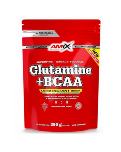 Амінокислоти L - Glutamine + BCAA - 250 г - манго