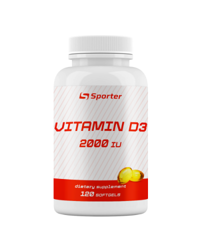 Вітаміни Sporter Vitamin D3 2000 ME - 120 гелевих капсул