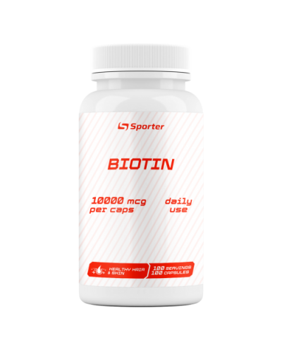 Біотин Sporter Biotin 10000 мкг - 100 капс