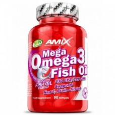 Жирні кислоти Mega Omega 3 Fish Oil 1000 мг (330 мг/220 мг) - 90 софт гель