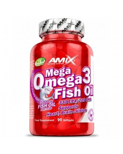 Жирні кислоти Mega Omega 3 Fish Oil 1000 мг (330 мг/220 мг) - 90 софт гель