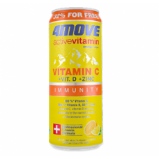 ВІтамінний комплекс 4 MOVE ActiveVitamin Vitamins C+D+ZINK orange - 330 мл 1/24 06/2024