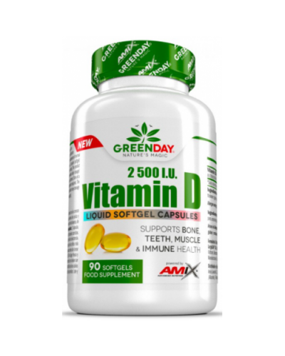 Вітамін D Amix GreenDay Vitamin D3 2500I.U. - 90 софт гель