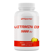 Вітаміни Sporter Vitamin D3 5000 ME - 120 гелевих капсул