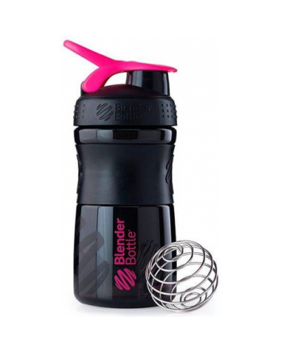 Шейкер SportMixer с шариком 590 мл Black/Pink