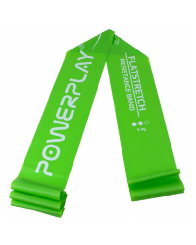 Стрічка еспандер PowerPlay 4112 Medium зелена (200*15*0.5мм, 9кг)