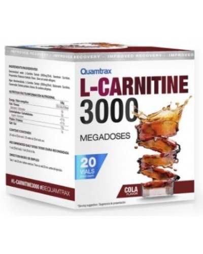 Жироспалювач L-Carnitine 3000 - 20 флаконов - кола