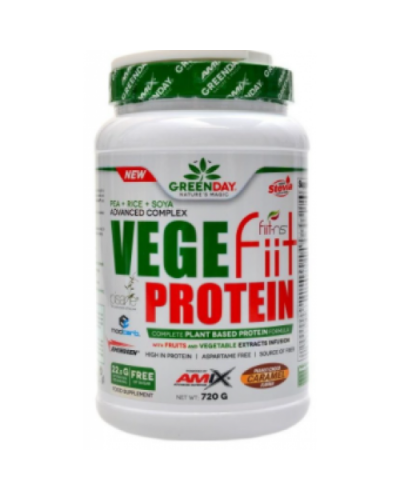 Протеїн Amix GreenDay Vege-Fiit Protein - 720 г - арахісова шоколадна карамель