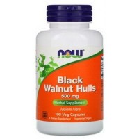Дієтична добавка чорний горіх Black Walnut Hulls 500 mg - 100 веган капс