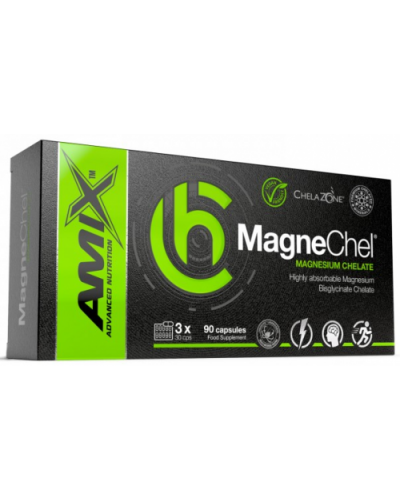 Магній ChelaZone MagneChel Magnesium Bisglycinate Chelate - 90 веган капс