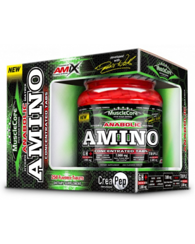 Комплекс амінокислот MuscleCore® Amino Tabs with CreaPep - 250 таб