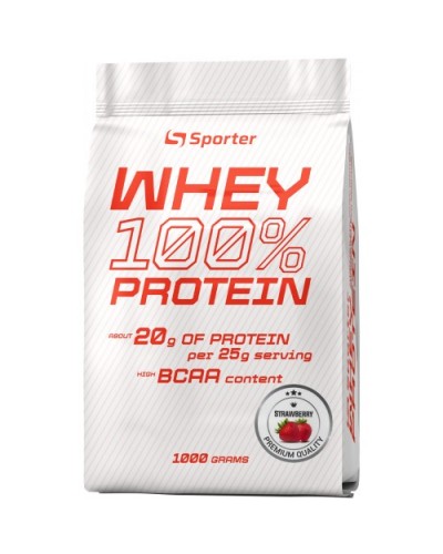 Протеїн Whey 100% Protein - 1 кг - полуниця