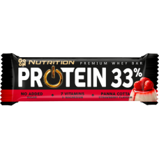 Батончик Protein 33% Panna Cotta Strawberry 50 г 1/25 05/2025