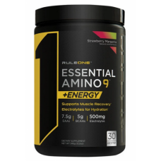 Амінокислоти Rule 1 Essential Amino 9 + Energy - 345 г - Клубничная маргарита 04/2025
