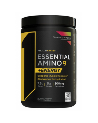 Амінокислоти Rule 1 Essential Amino 9 + Energy - 345 г - Клубничная маргарита 04/2025