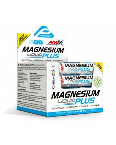 Магній Performance Amix Magnesium liquid Plus - 20x25мл - ананас 02/24