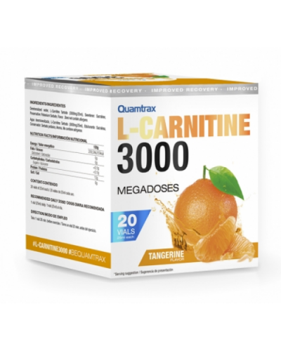 Жироспалювач L-Carnitine 3000 - 20 флаконов - мандарин