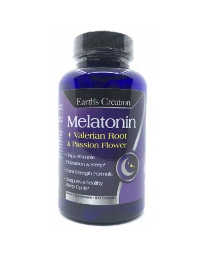 Melatonin + Valerian Root & Passion Flower - 100 капс