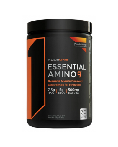 Амінокислоти Rule 1 Essential Amino 9 + Energy - 345 г - Персик - манго 06/2025
