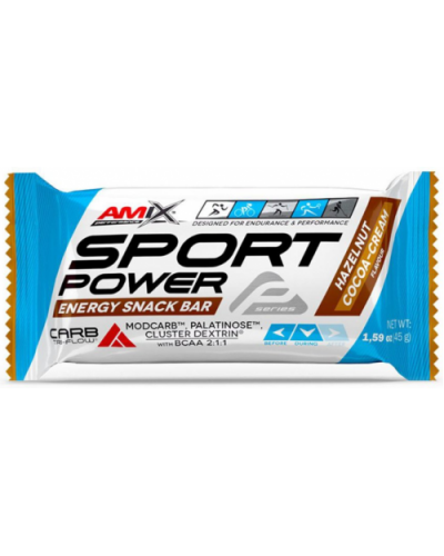 Батончик Performance Amix Sport Power Energy Snack Bar - 45 г 1/20 - горіховий какао-крем