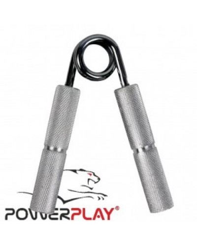 Еспандер-ножиці алюмінієвий PowerPlay 4322 (90 кг) Hand Grip - срібний