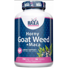 Тестобустер Haya Labs Horny Goat Weed Extract 750 mg + Maca - 90 таб