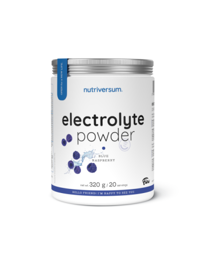 Вуглеводний напій з електролітами Nutriversum ELECTROLYTE POWDER (блакитна малина) 320 г