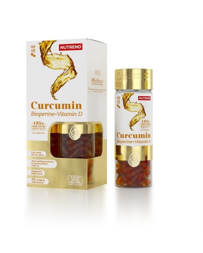 Добавка Nutrend Curcumin+Bioperine+Vitamin D, 60 капсул