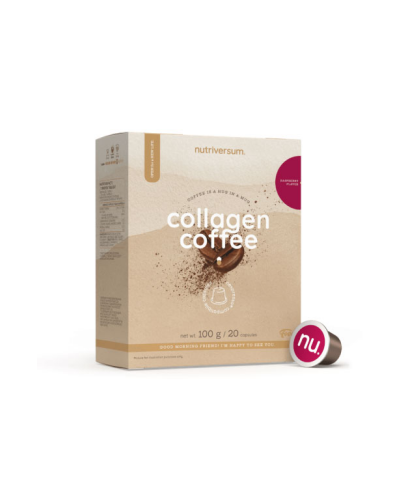 Кавові капсули з колагеном Nutriversum COLLAGEN COFFEE (печиво з кремом) 20 капсул