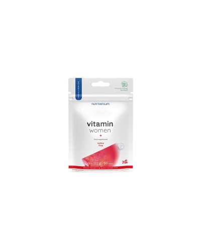 Полівітаміни для жінок Nutriversum VITAMIN WOMEN Iodine Free, 60 таблеток