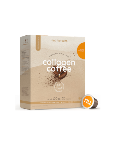 Кавові капсули з колагеном Nutriversum COLLAGEN COFFEE (шоколад з апельсином) 20 капсул