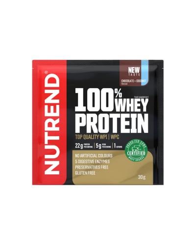 Протеїн Nutrend 100% Whey Protein (шоколад + кокос) 30 г