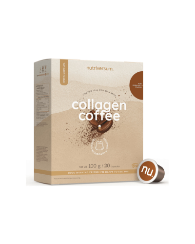 Кавові капсули з колагеном Nutriversum COLLAGEN COFFEE (ромовий каштан) 20 капсул