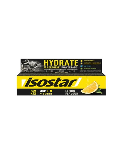 Шипучі таблетки Isostar Hydrate & Perform Powertabs (лимон) 10 x 12 г