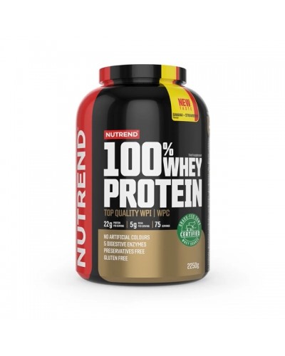 Протеїн Nutrend 100% Whey Protein (Банан + Полуниця) 2250 г