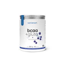Амінокислоти Nutriversum BCAA + GLUTA (блакитна малина) 360 г