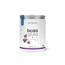 Амінокислоти Nutriversum BCAA + GLUTA (блакитний виноград) 360 г
