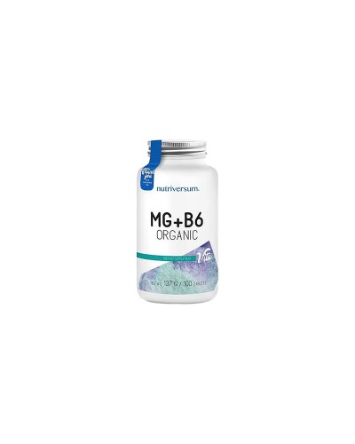 Магній та вітамін B6 Nutriversum MG+B6 ORGANIC, 120 таблеток