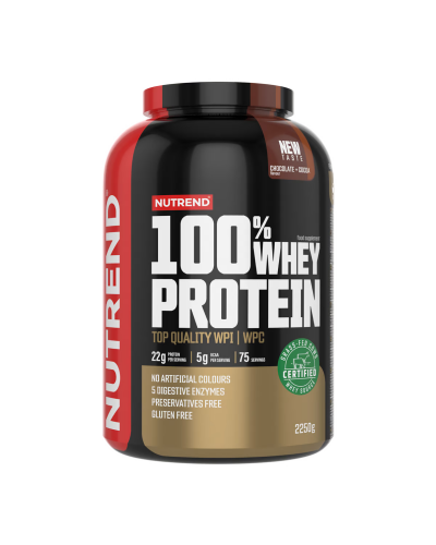 Протеїн Nutrend 100% Whey Protein (шоколад + какао) 2250 г