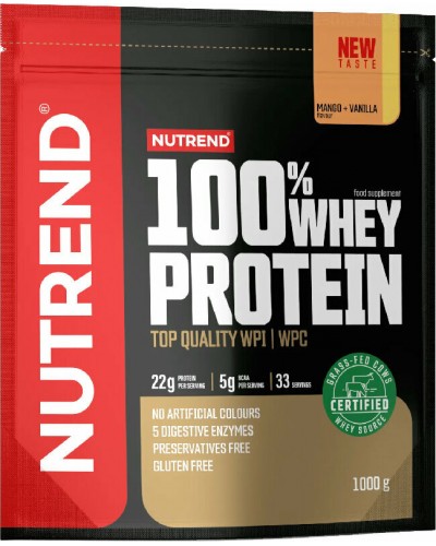 Протеїн Nutrend 100% Whey Protein (Манго + Ваніль) 1000 г