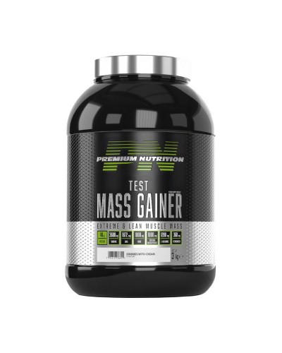 Premium Nutrition Test Mass Gainer (3 kg, cookies with cream)