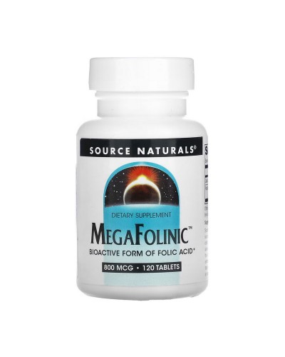 Source Naturals Mega Folinic 800 mcg (120 tab)