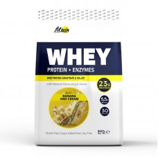 Whey Protein + Enzymes (900 g, banana and cream)