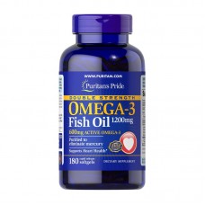 Omega-3 Fish Oil 1200 mg double strength (180 softgels)