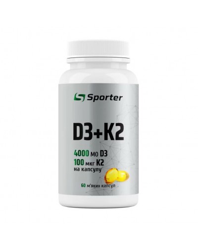 Sporter D3+K2 4000 IU (60 caps)