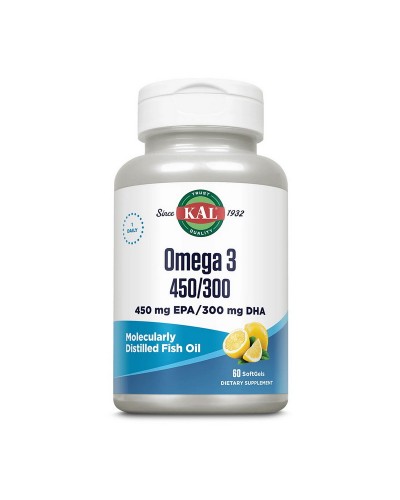 KAL Omega 3 Molecularly Distilled Fish Oil (60 softgel)