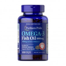Omega-3 Fish Oil 1000 mg (100 softgels)