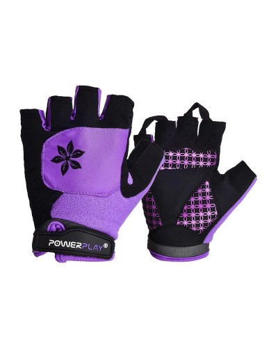 PowerPlay PowerPlay 5284 Gloves Black/Purple (XS size)