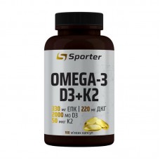 Sporter Omega-3 D3+K2 (100 sgels)