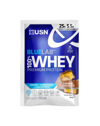 USN Blue Lab 100% Whey Premium Protein (34 g, caramel popcorn)